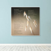 Desiderata on Wild Oat - LARGE Leinwanddruck (Insitu (Holzboden))