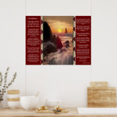 Desiderata Orange Ocean Posters Poster (Küche)