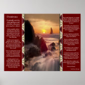 Desiderata Orange Ocean Posters Poster (Vorne)