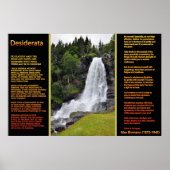 DESIDERATA Orange Waterfall Poster 13 (Vorne)