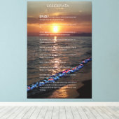 DESIDERATA Pacific Sunset Leinwanddruck (Insitu (Holzboden))