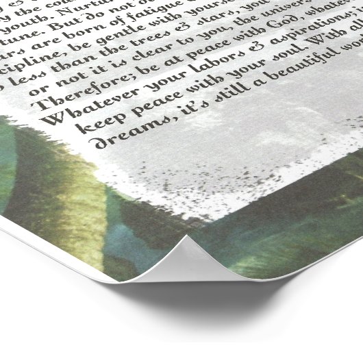 DESIDERATA Palm Beach Poster (Ecke)