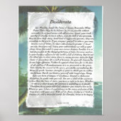 DESIDERATA Palm Beach Poster (Vorne)
