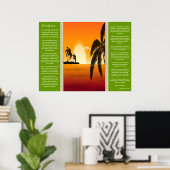 Desiderata Palm Tree  Silhouette Posters Poster (Heimbüro)