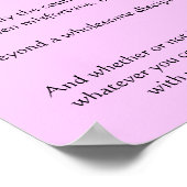 Desiderata Penguins Snow watermelon Posters Poster (Ecke)