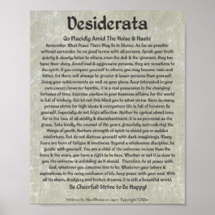 DESIDERATA Plakat-maximale Poster