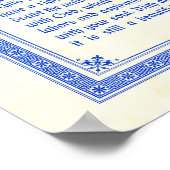 Desiderata Plakatdruck, mittelalterliches Design,  Poster (Ecke)