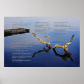 Desiderata Poem auf dem Edge Poster des Lake (Vorne)
