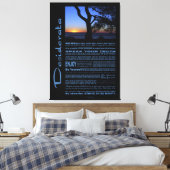 Desiderata Poem Beautiful Sunset Tree #1 Leinwanddruck (Insitu (Schlafzimmer))