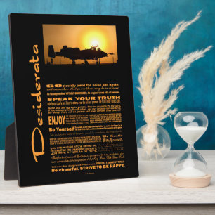 Desiderata Poem Desiderata A-10 Thunderbolzen Fotoplatte