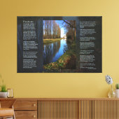 Desiderata Poem - Millhouse Canal Scene Leinwanddruck (Insitu (Wohnzimmer))