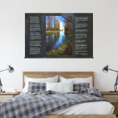 Desiderata Poem - Millhouse Canal Scene Leinwanddruck (Insitu (Schlafzimmer))