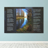 Desiderata Poem - Millhouse Canal Scene Leinwanddruck (Insitu (Holzboden))