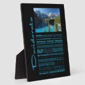 Desiderata Poem Moraine Lake Fotoplatte (Seite)