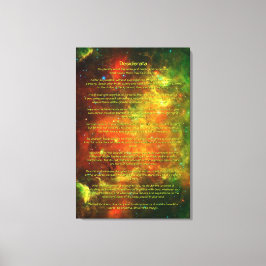 Desiderata Poem - Nordamerikaner, Pelican Nebulae Leinwanddruck