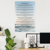 Desiderata Poem Poster Above the Cloud (Heimbüro)