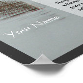 Desiderata Poem - Seagull on Beach Scene Poster (Ecke)