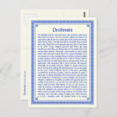 Desiderata Postcard Postkarte (Vorne/Hinten)