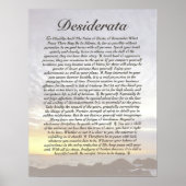 DESIDERATA POSTER (Vorne)