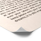 Desiderata Poster (Ecke)