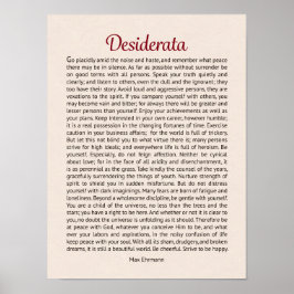 Desiderata Poster