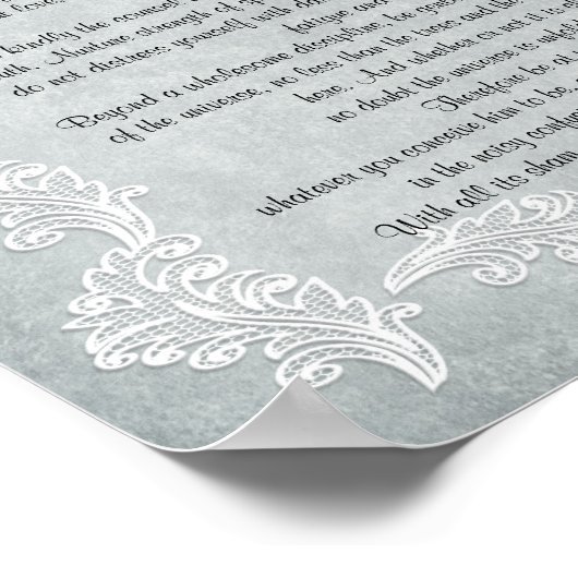 Desiderata Poster (Ecke)