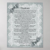 Desiderata Poster (Vorne)