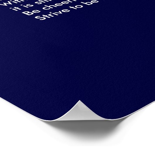 Desiderata ~ Poster (Ecke)