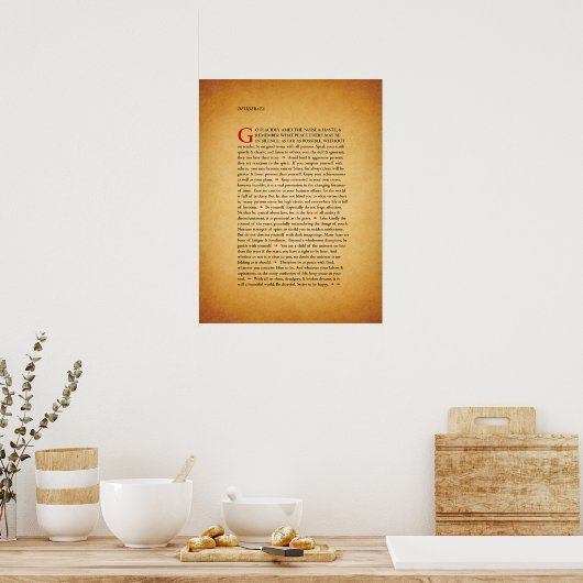 Desiderata Poster (Küche)