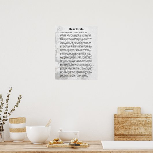 DESIDERATA POSTER (Küche)