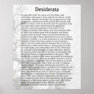 DESIDERATA POSTER