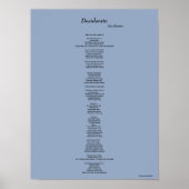 DESIDERATA POSTER (Vorne)