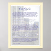 Desiderata Poster (Vorne)