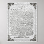 DESIDERATA Poster auf Pergament (Vorne)