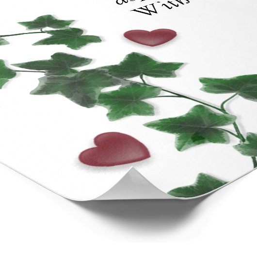 Desiderata Poster Ivy Hearts (Ecke)