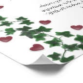 Desiderata Poster Ivy Hearts (Ecke)