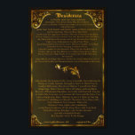 DESIDERATA-Poster-Max Ehrmann-11x17-Gold-Barock Poster<br><div class="desc">Diese Worte der Weisheit wurden 1927 von Max Ehrmann geschrieben. Es ist eine zeitlose Botschaft, die Sie mit Familie & Freunden teilen können. Es ist ein inspirierendes Geschenk in diesen schwierigen Zeiten. Dies ist aus unserer Premium Gallery Collection. Wir sind stolz, dieses MADE IN DEN USA auf 100% Gerecycelt Papier...</div>