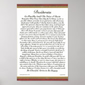 DESIDERATA-Poster Max Ehrmann-Formal-Trim Poster (Vorne)
