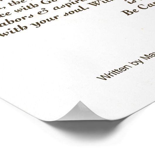 DESIDERATA Poster Max Ehrmann VIELE GRÖSSEN (Ecke)