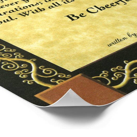 DESIDERATA Poster von Max Ehrmann (Ecke)