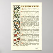 DESIDERATA-Poster von Max Ehrmann= Leaf Calligraph Poster (Vorne)