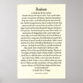 DESIDERATA Poster von Max Ehrmann - Romanesque (Vorne)