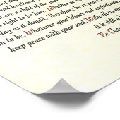 DESIDERATA Poster von Max Ehrmann - Romanesque (Ecke)