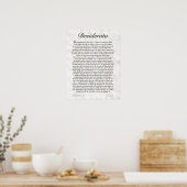DESIDERATA-Poster von Max Ehrmann - VIELE GRÖSSEN Poster (Küche)