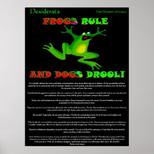 Desiderata Posters frosch Poster