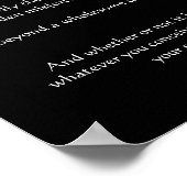 Desiderata Posters mit Wolf, der den Mond betracht Poster (Ecke)