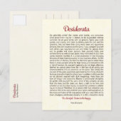Desiderata Postkarte | Desiderata Mini Kunst (Vorne/Hinten)