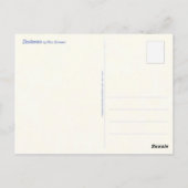 Desiderata-Postkarte Postkarte (Rückseite)