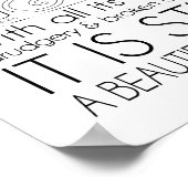 Desiderata Print 16x20 auf Matte Paper Poster (Ecke)