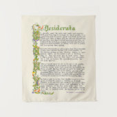 Desiderata Prose von Herrn Ehrmann Wandteppich (Vorderseite)